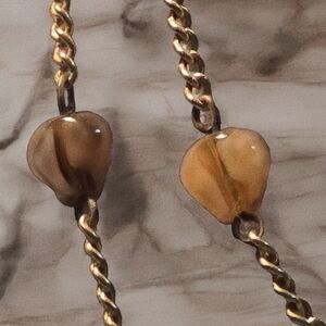 Elegant Gold and Brown Women's Necklace